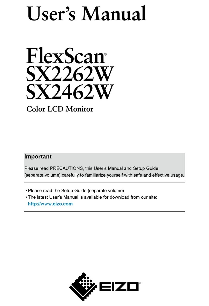 Eizo FlexScan SX2462W User manual