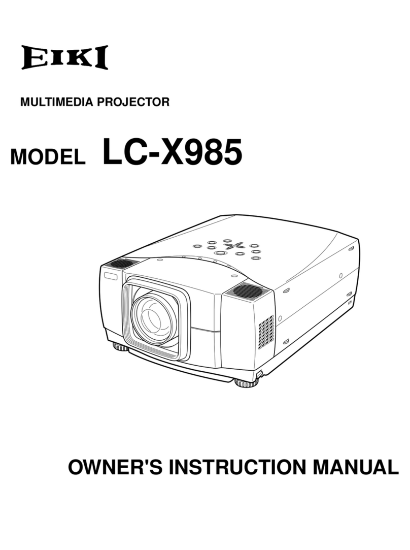 Eiki LC-X985 Owner's instruction manual