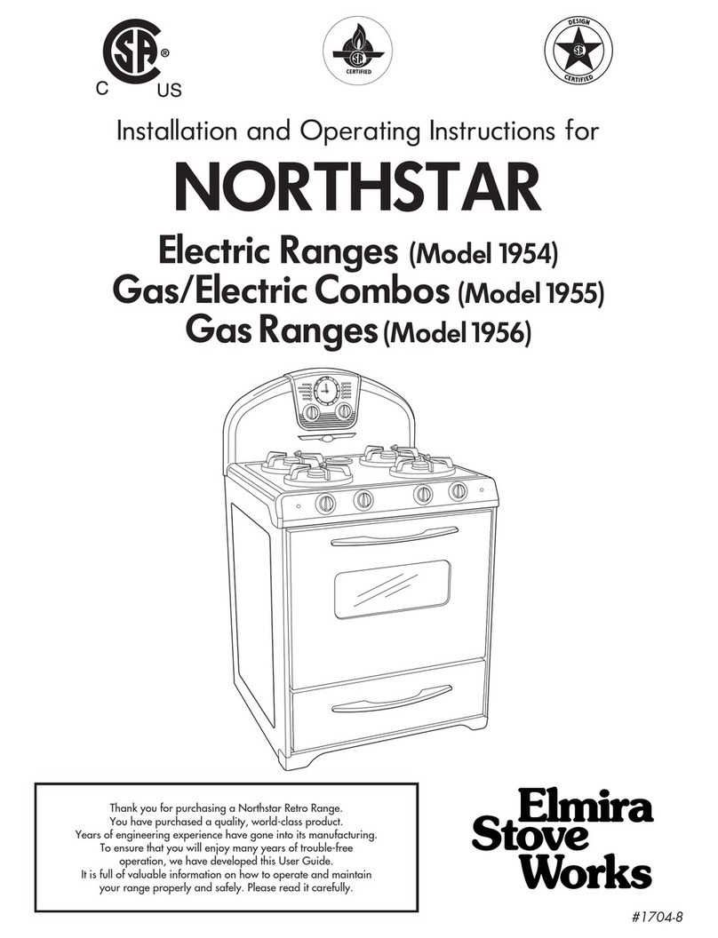 Elmira Stove Works 1954 Installation and operating instructions