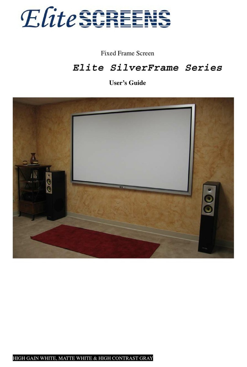 Elite Screens SilverFrame 100GH1 user guide