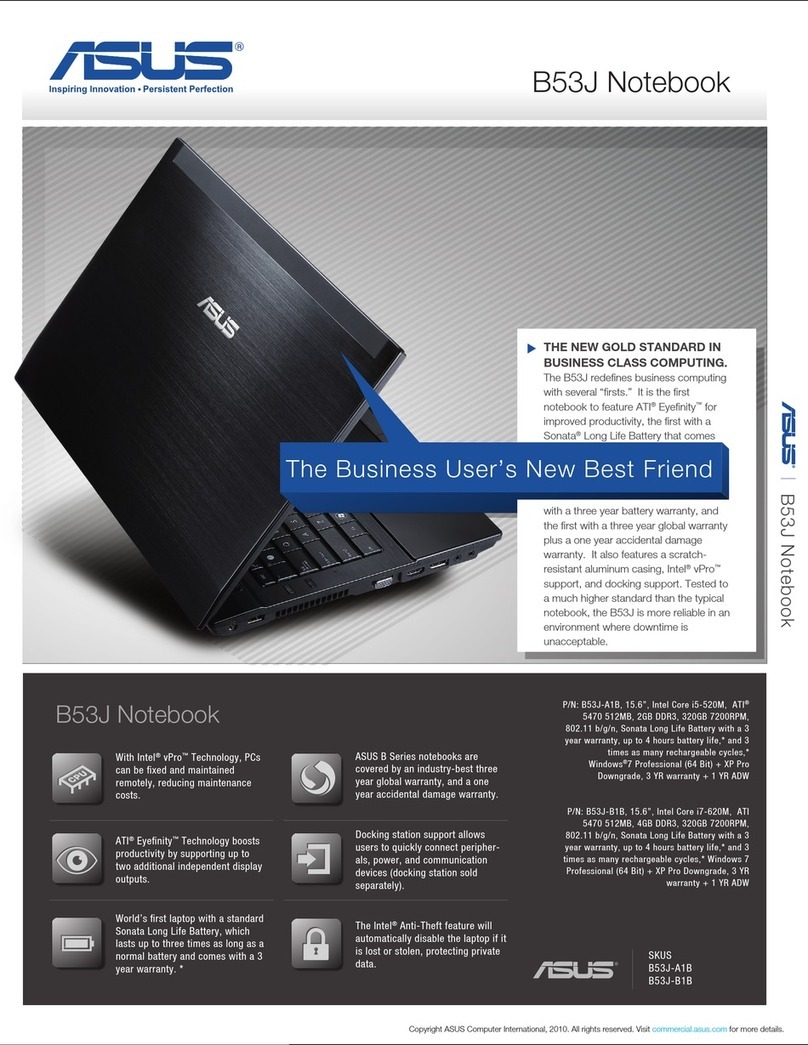 Asus B53J-A1B User manual Asus B53J-A1B User manual