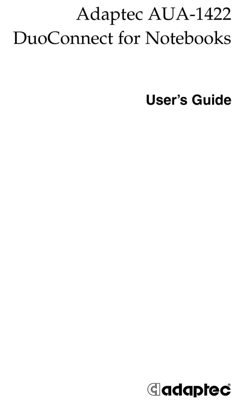 Adaptec 2126600 - DuoConnect For Notebooks 1422 user guide
