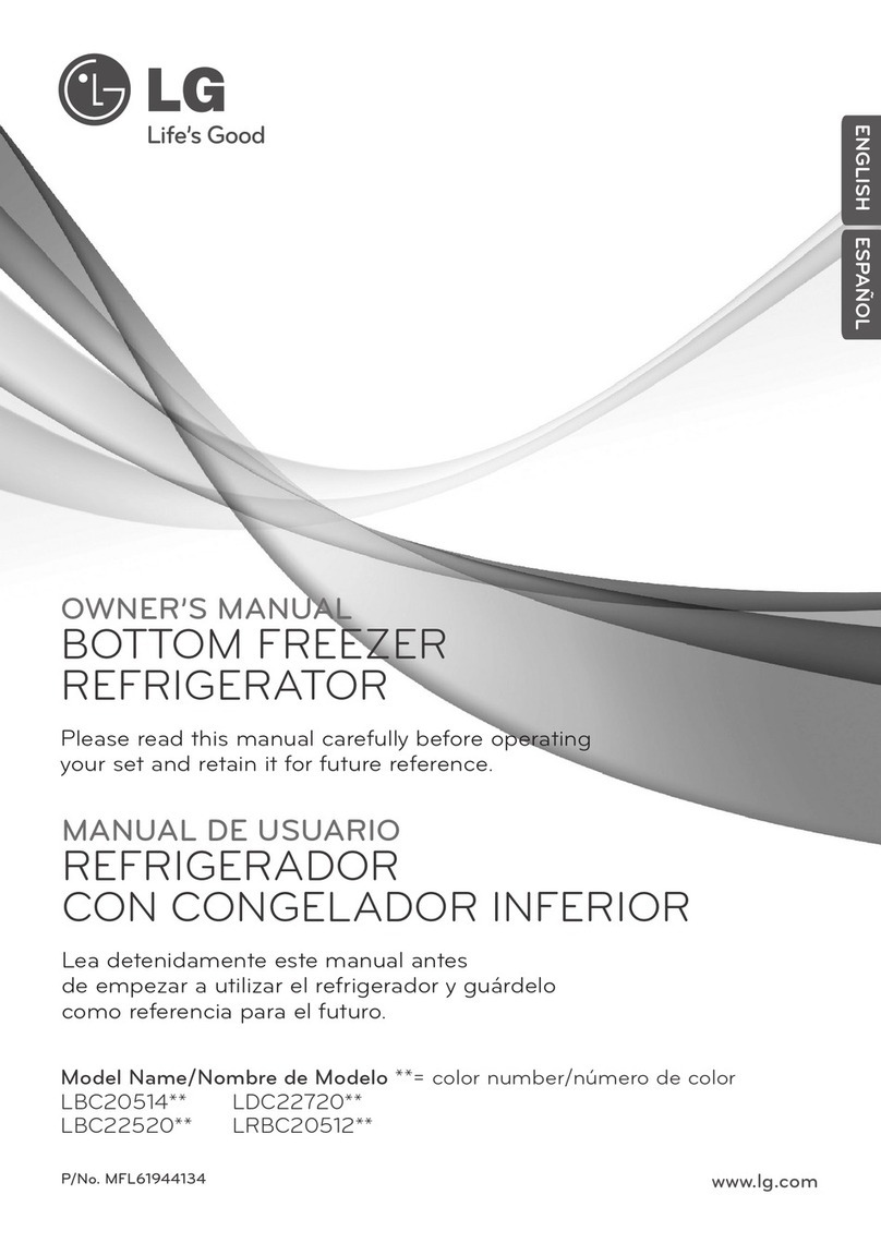 LG LBC20514TT - Titanium 19.7 cu. ft. Bottom Freezer Refrigerator... User manual LG LBC20514TT - Titanium 19.7 cu. ft. Bottom Freezer Refrigerator... User manual
