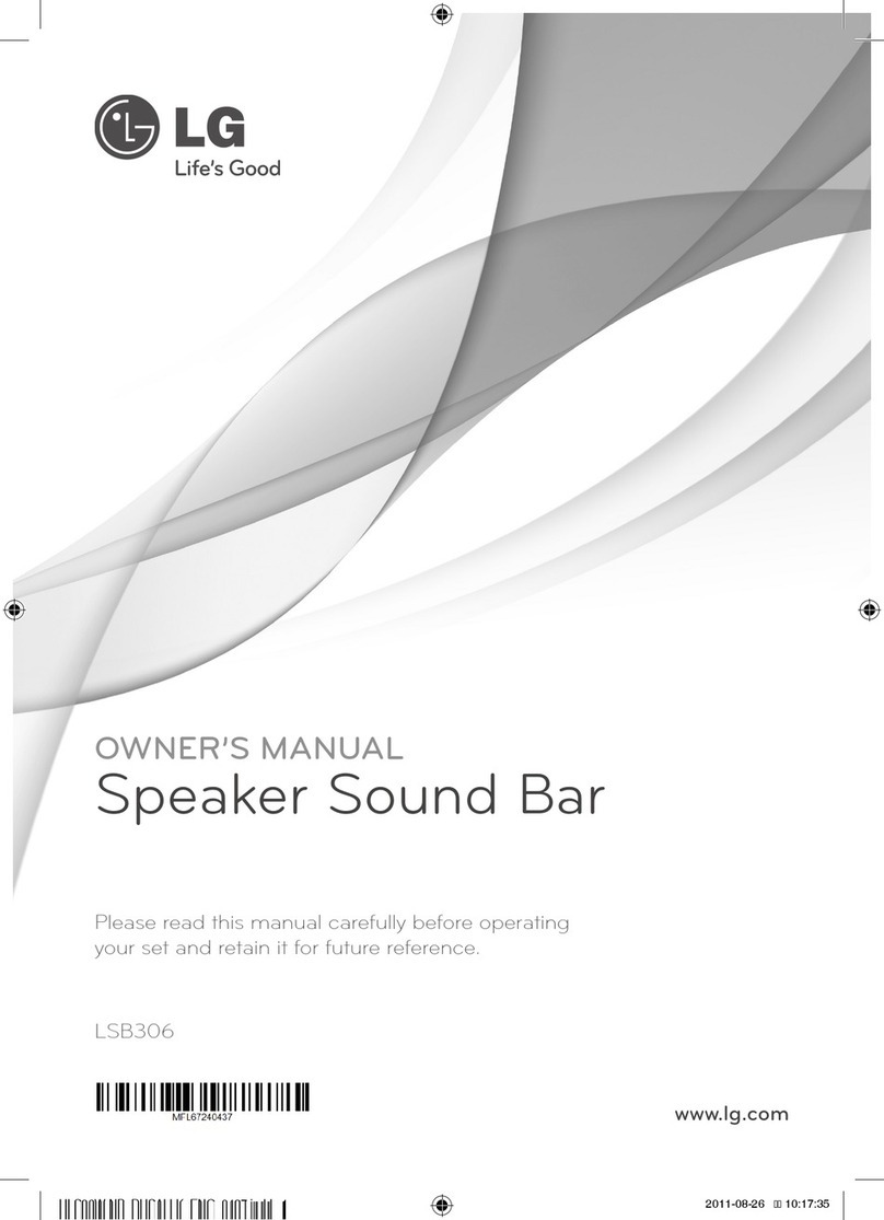 LG LSB306 User manual