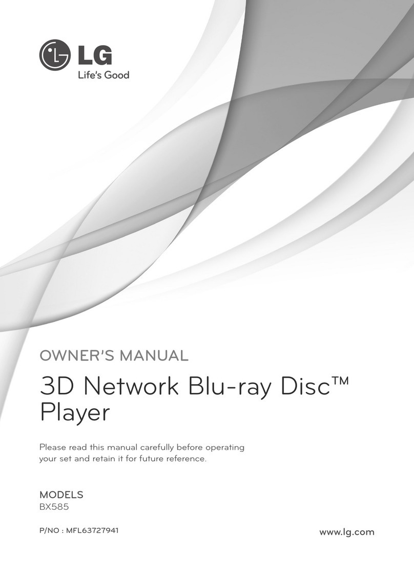 LG BX585 User manual