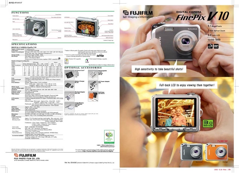 FujiFilm FinePix V10 User manual
