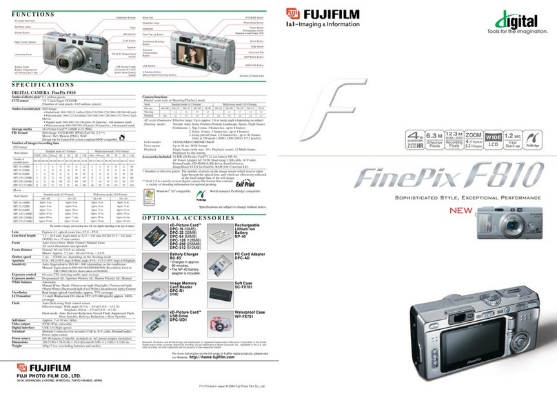 FujiFilm FINEPIX F810 User manual