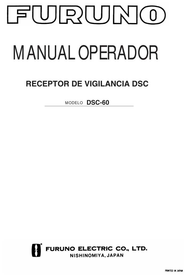 Furuno MF/HF DSC/Watch Receiver DSC-60 User manual