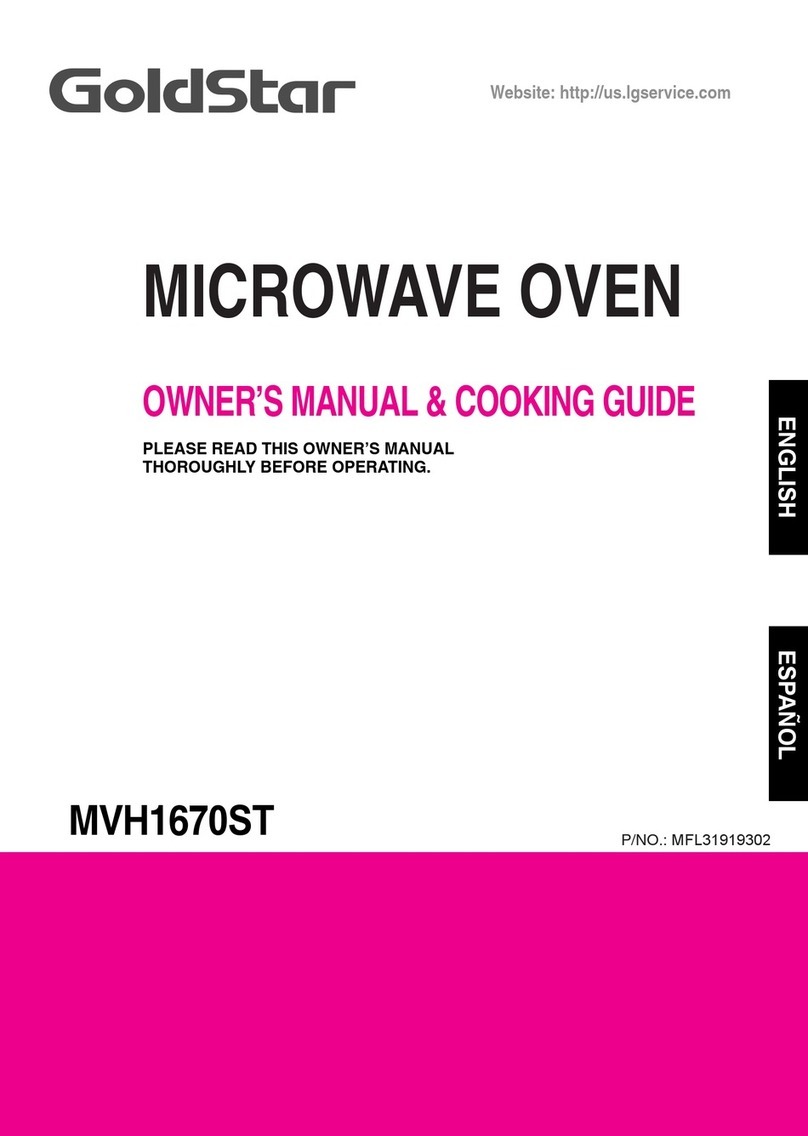 Goldstar MVH1670ST Use and care manual
