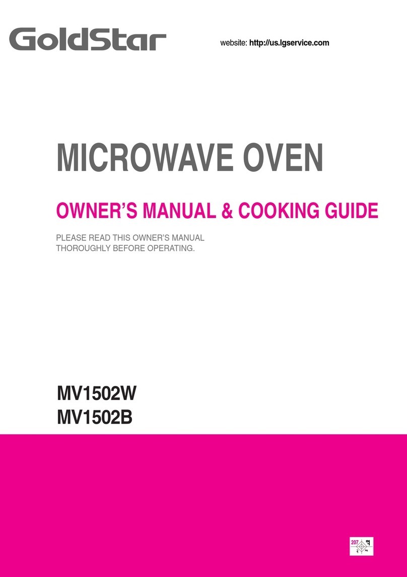 LG MV1502B Use and care manual