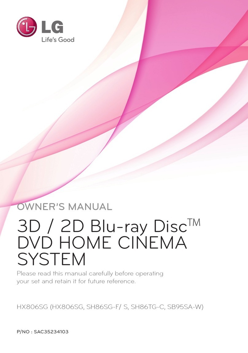 LG HX806SG User manual