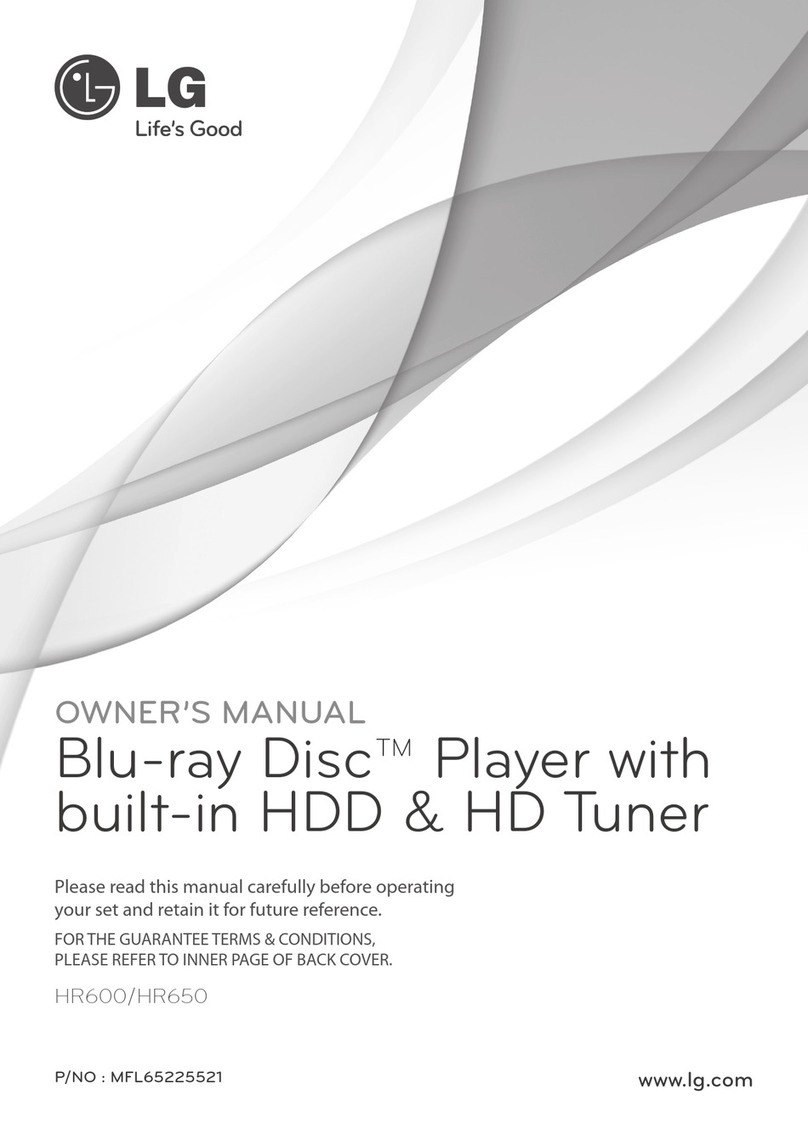 LG HR600 owner's manual