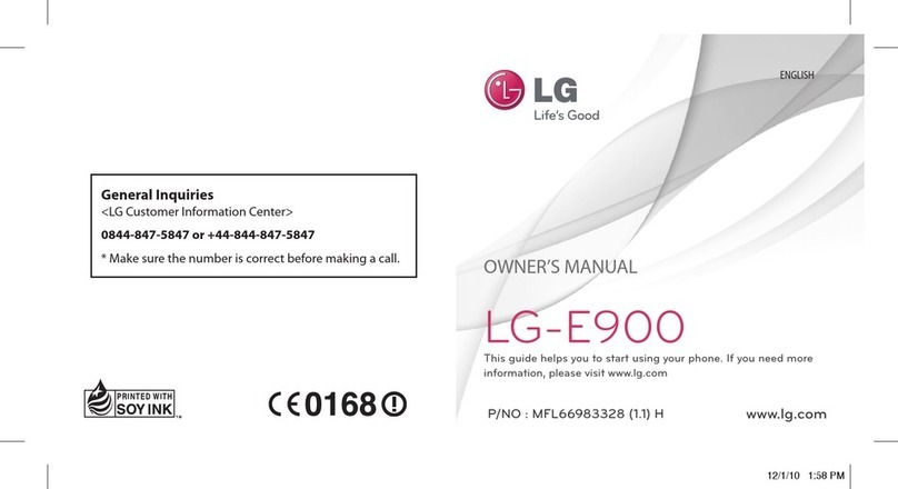 LG E900 User manual