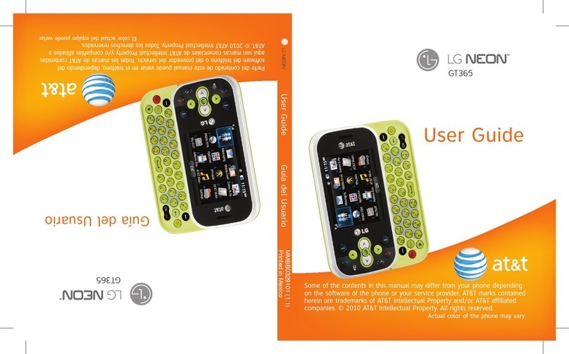 LG GT365 User manual