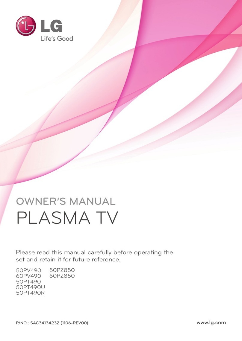 LG 50PV490 User manual