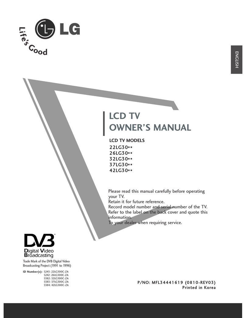 LG 26LG300C User manual