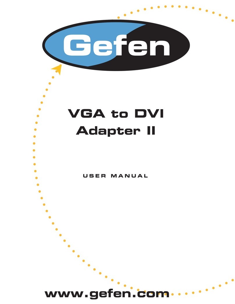 Gefen VGA-2-DVI2 user manual