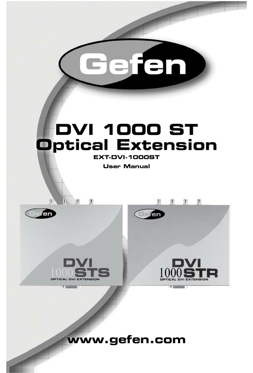 Gefen DVI-1000ST User manual Gefen DVI-1000ST User manual