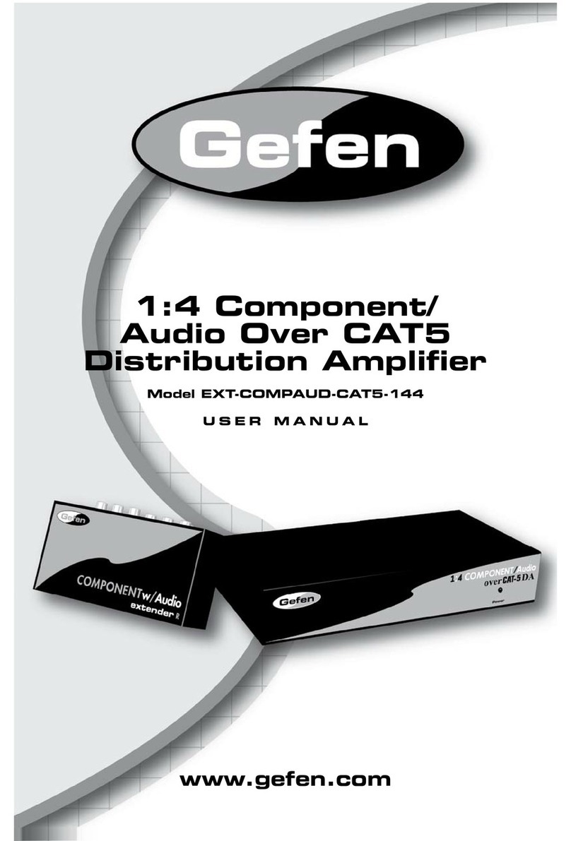 Gefen COMPAUD-CAT5-144 User manual