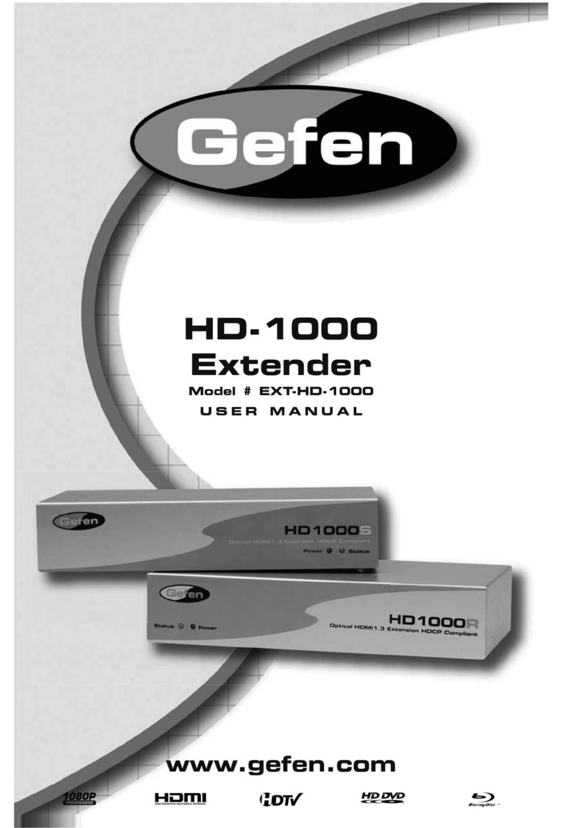 Gefen HD-1000 User manual