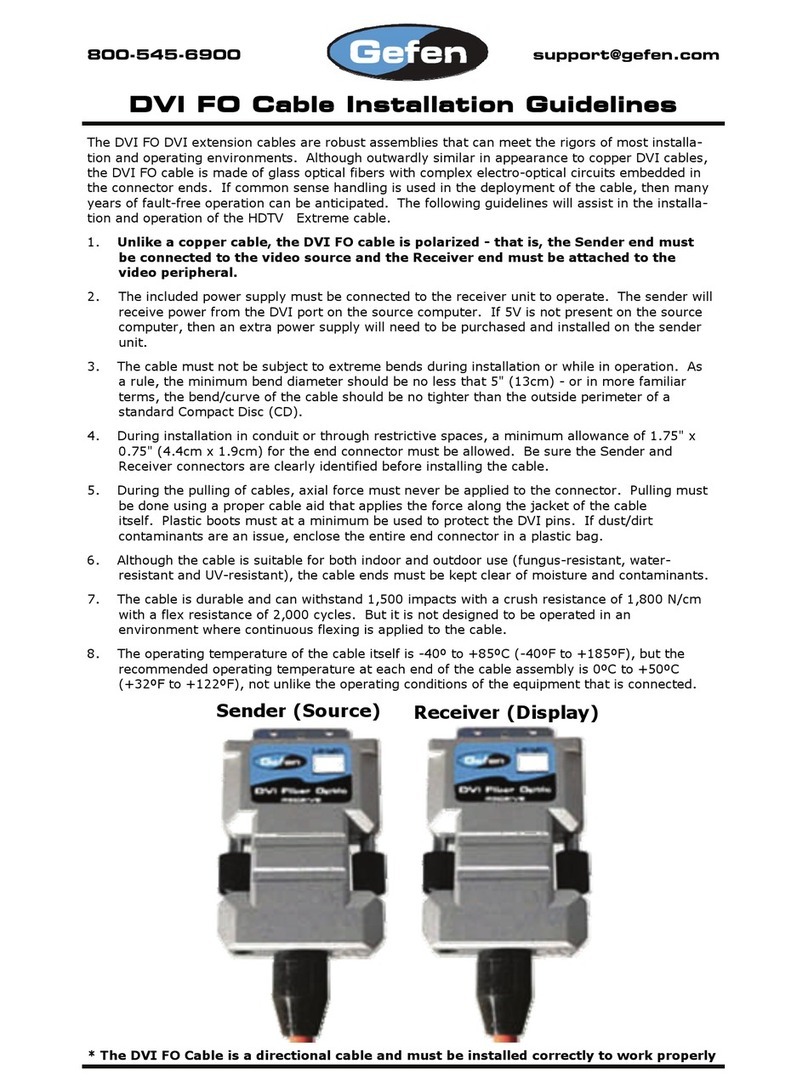Gefen DVIFO Instruction sheet Gefen DVIFO Instruction sheet