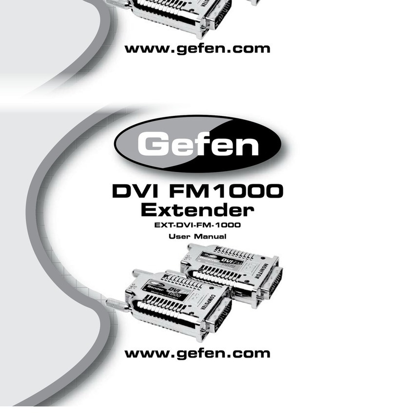 Gefen DVI-FM1000 User manual