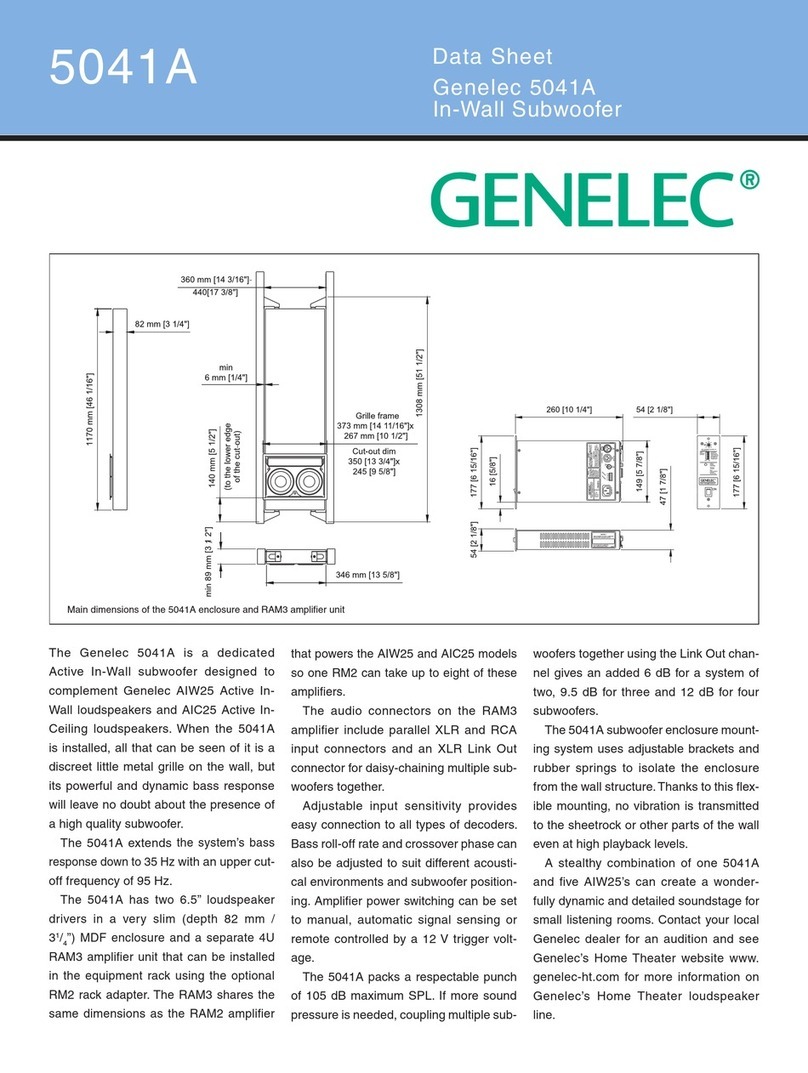 Genelec 5041A User manual