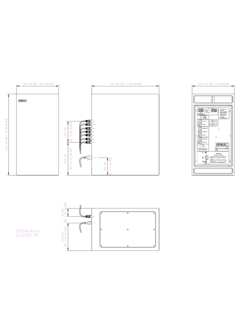 Genelec 1092A User guide