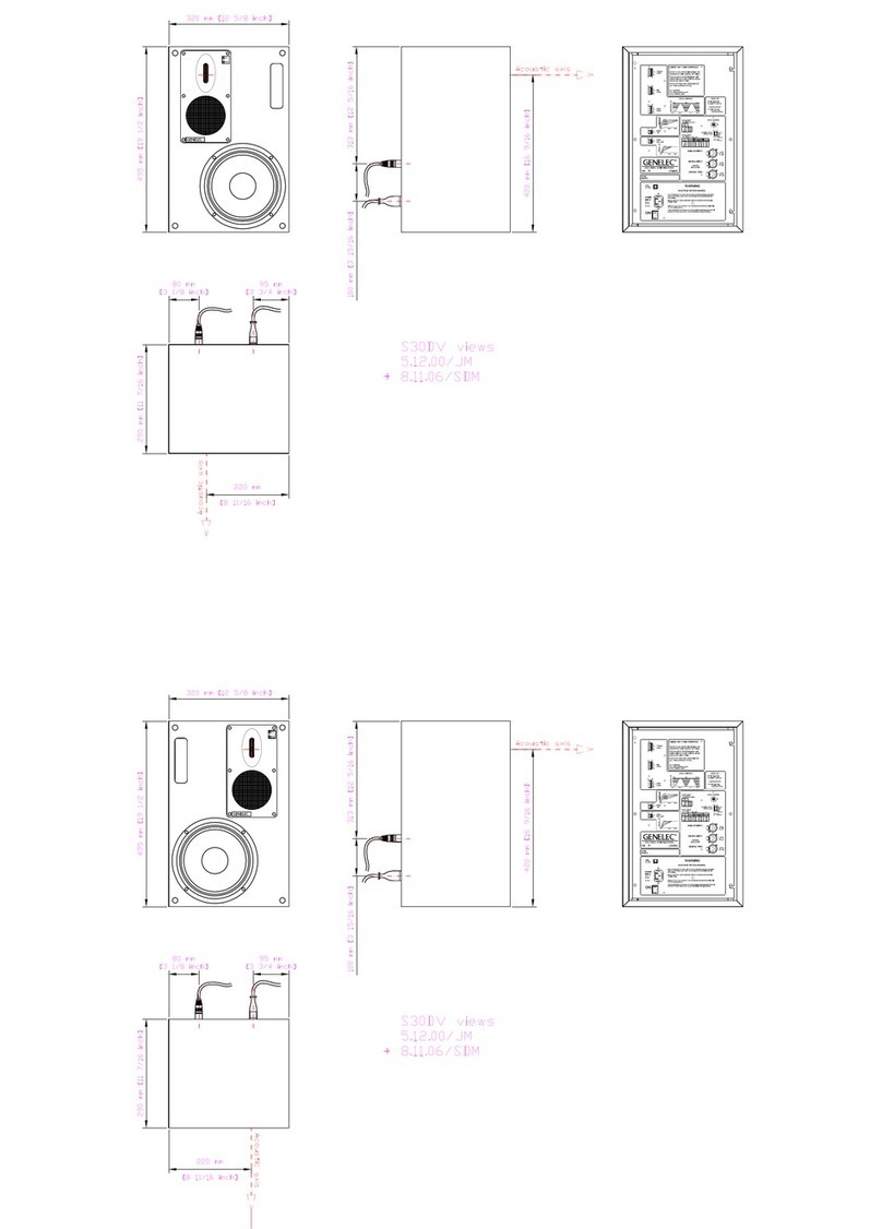Genelec S30DV Dimensions