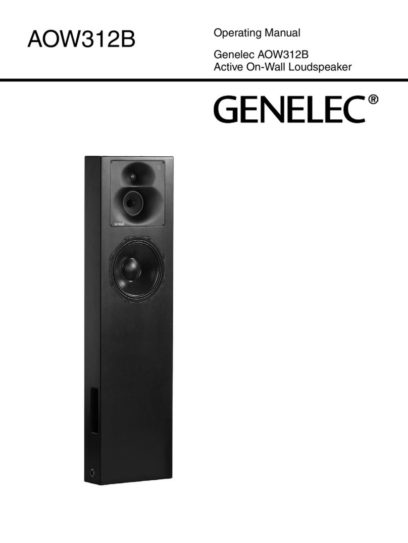 Genelec AOW312 User manual