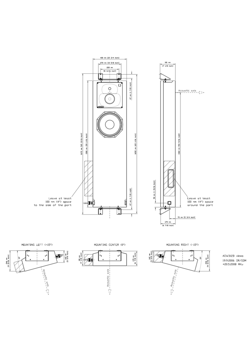 Genelec AOW312 User guide