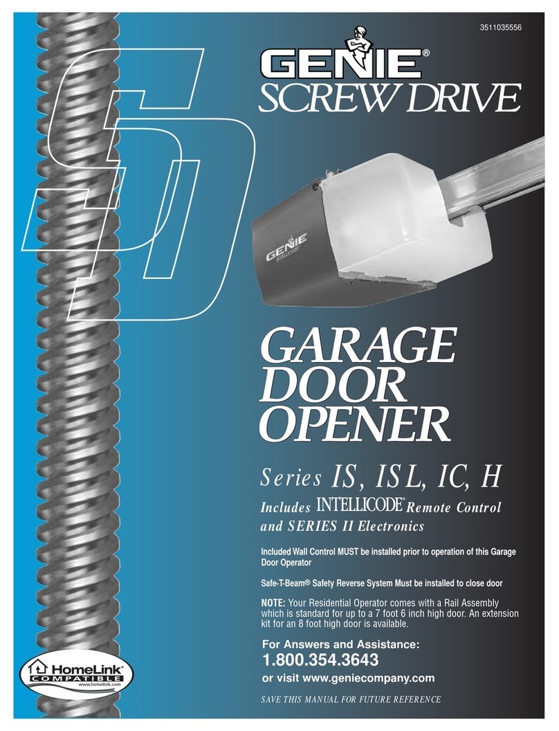 Genie Screw Drive User manual
