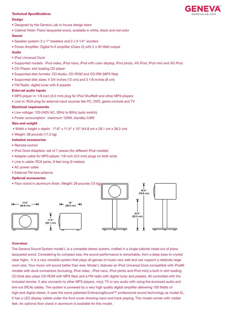 Geneva L User manual