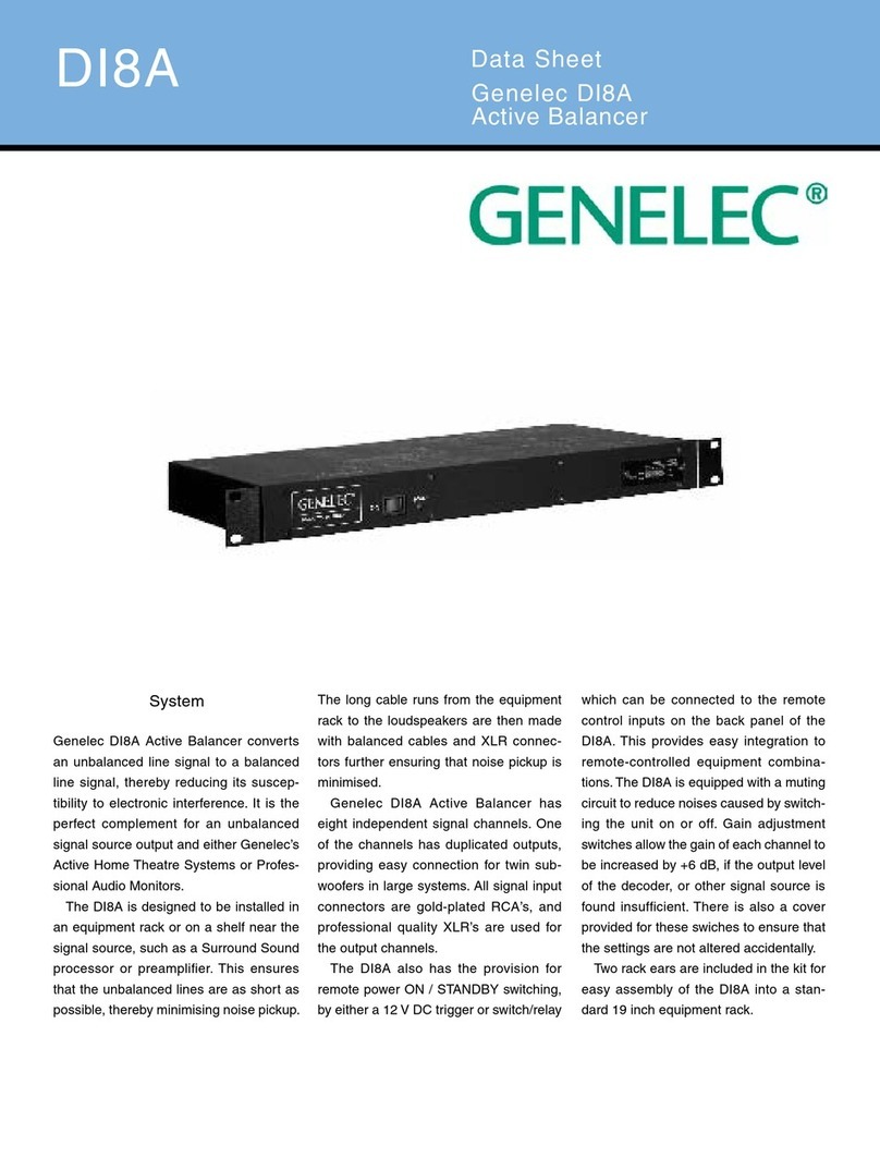 Genelec DI8A datasheet
