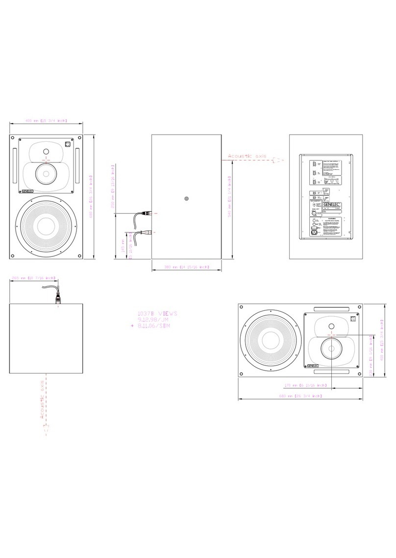 Genelec 1037B User guide