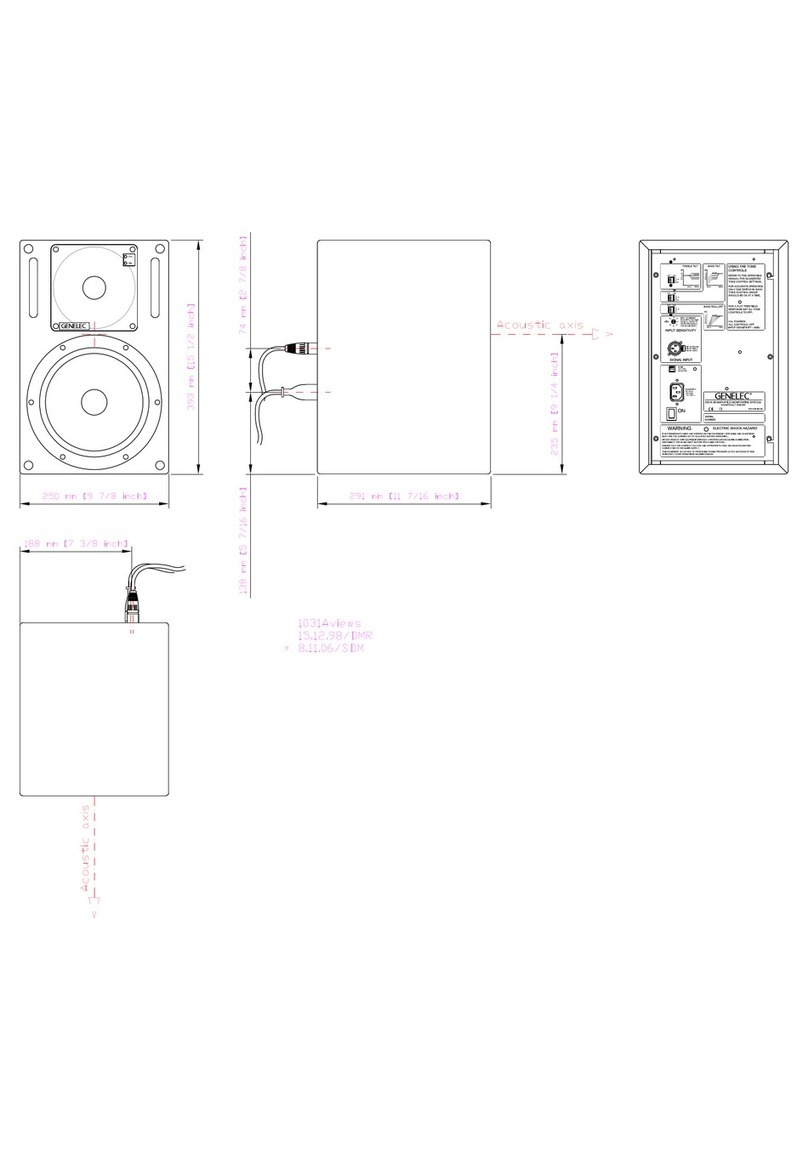 Genelec 1031A Dimensions