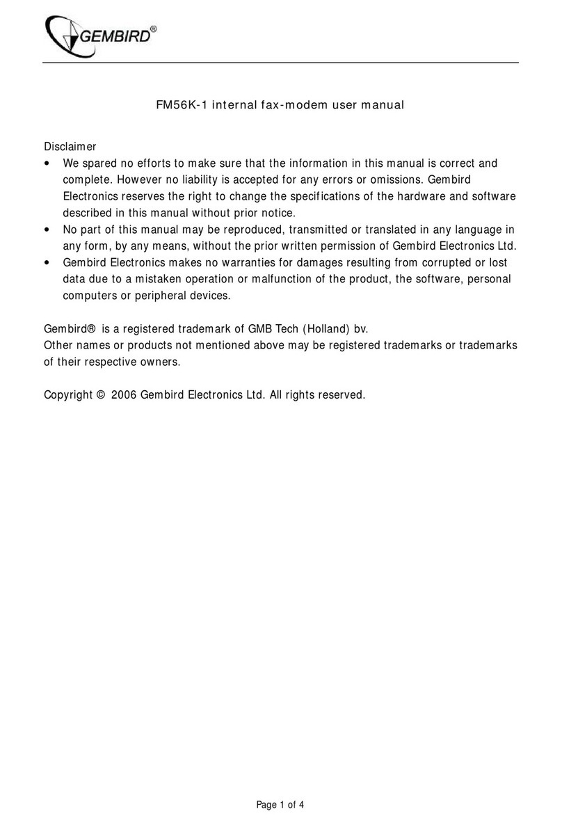 Gembird FM56K-1 user manual