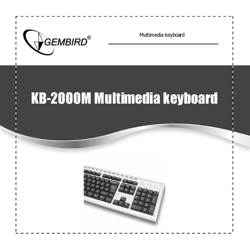 Gembird KB-2000MU User manual Gembird KB-2000MU User manual