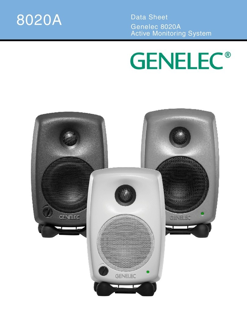 Genelec 8020A datasheet