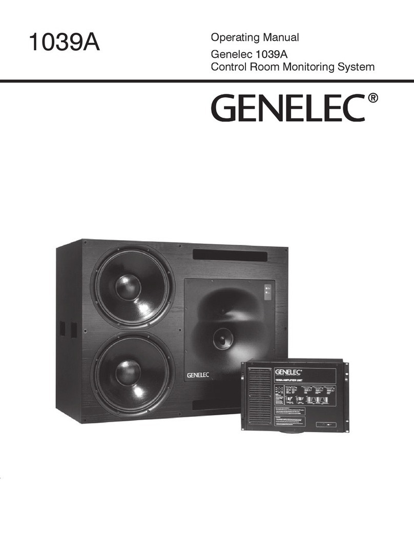 Genelec 1039A User manual Genelec 1039A User manual