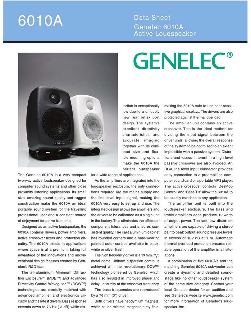 Genelec 6010A datasheet