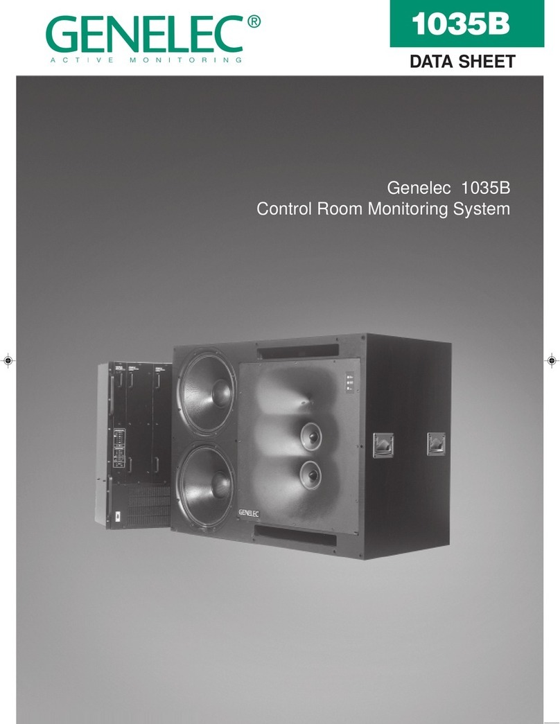 Genelec 1035B User manual Genelec 1035B User manual