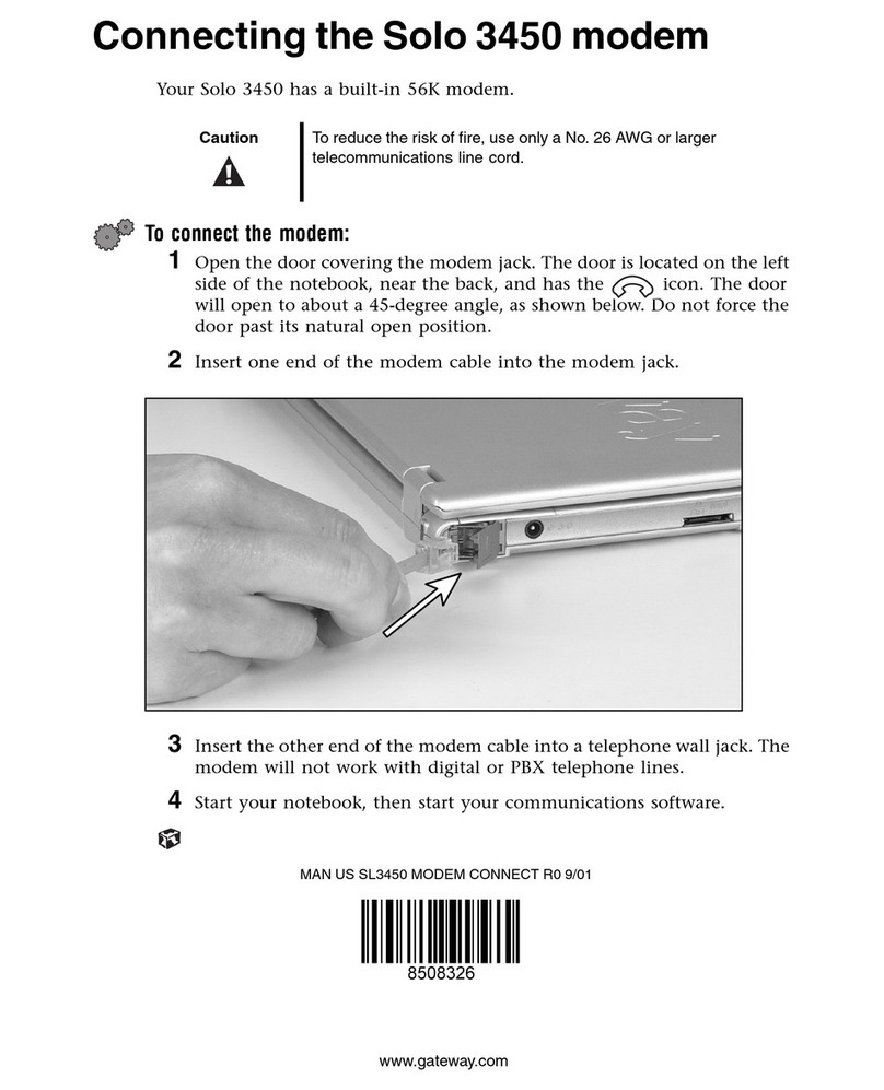 Gateway Solo 3450 Instruction Manual