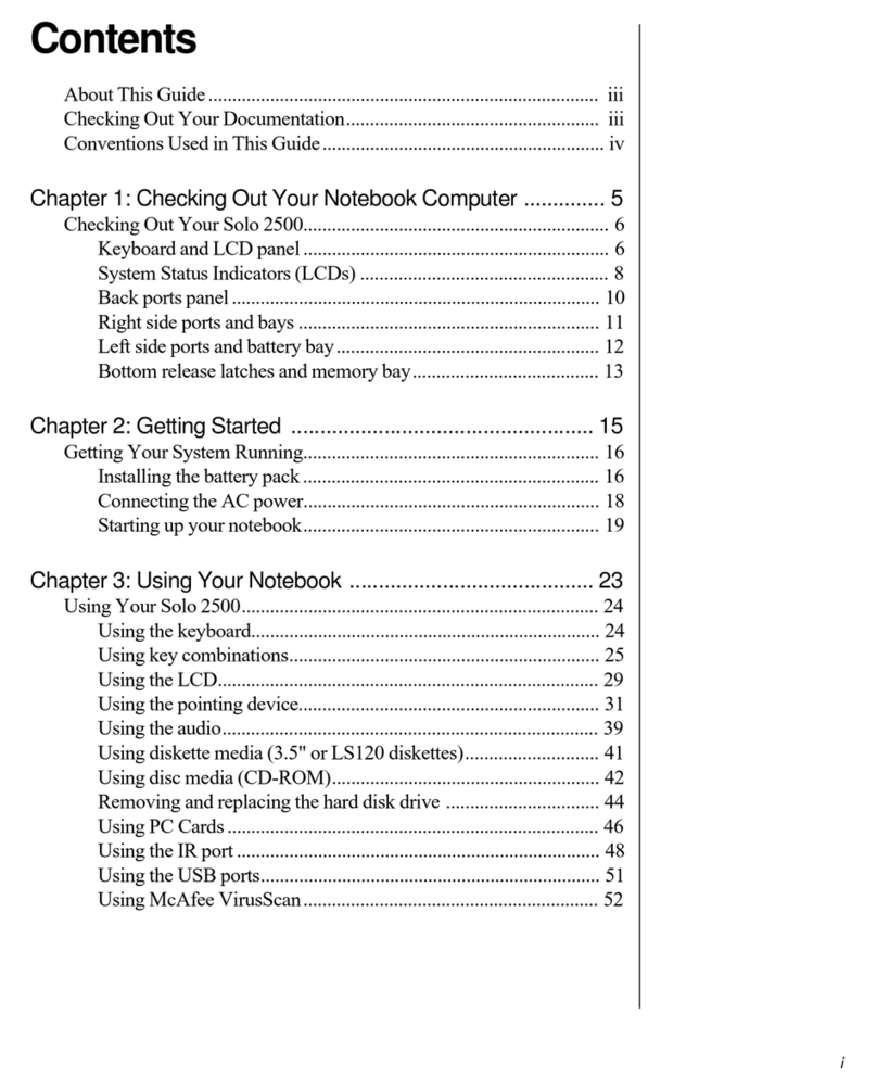 Gateway Solo 2500 User manual