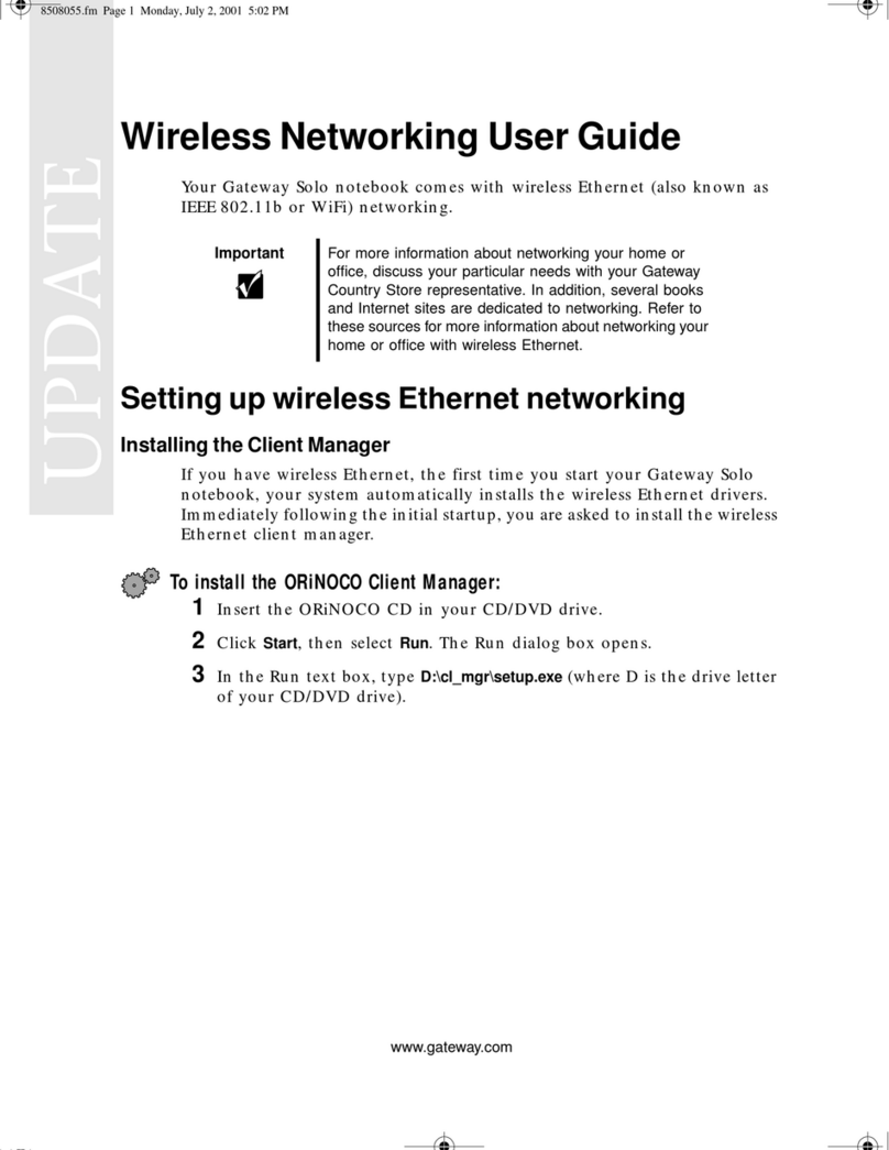 Gateway Solo 1200 User manual