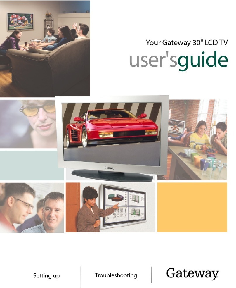 Gateway 30 inch LCD TV user guide
