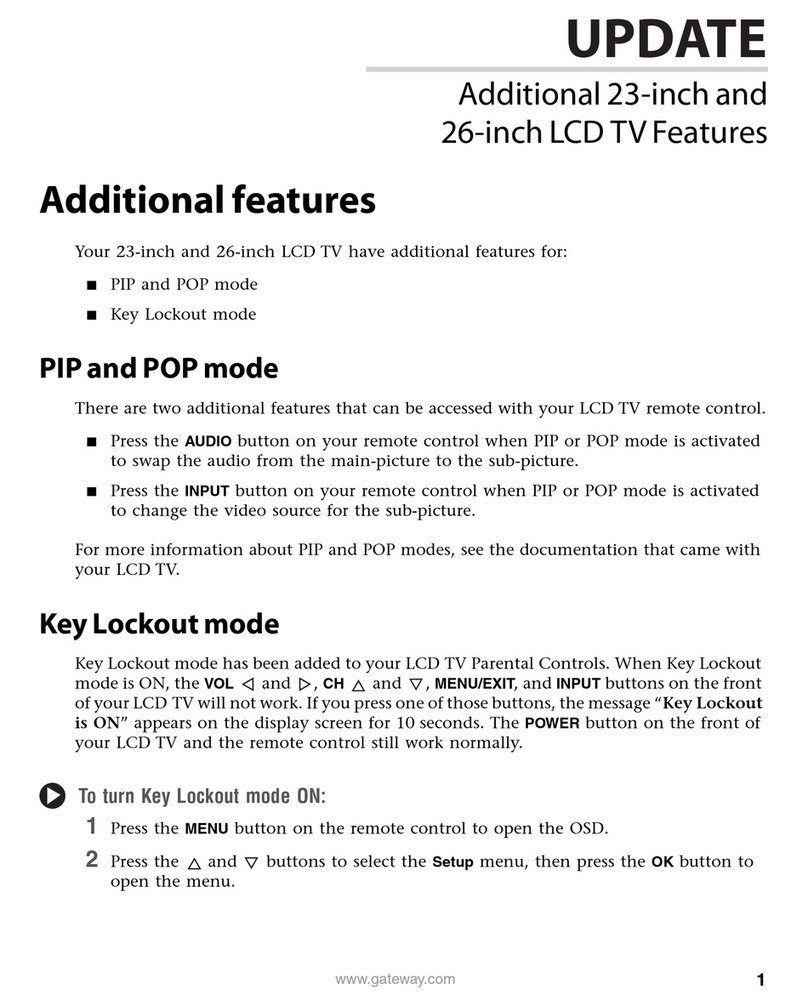 Gateway 23-inch General instructions