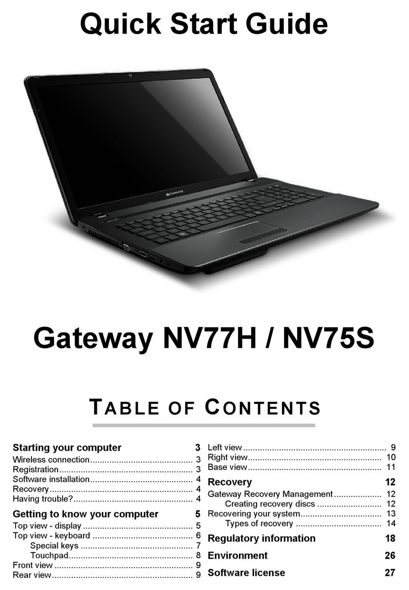 Gateway NV75S02u User manual