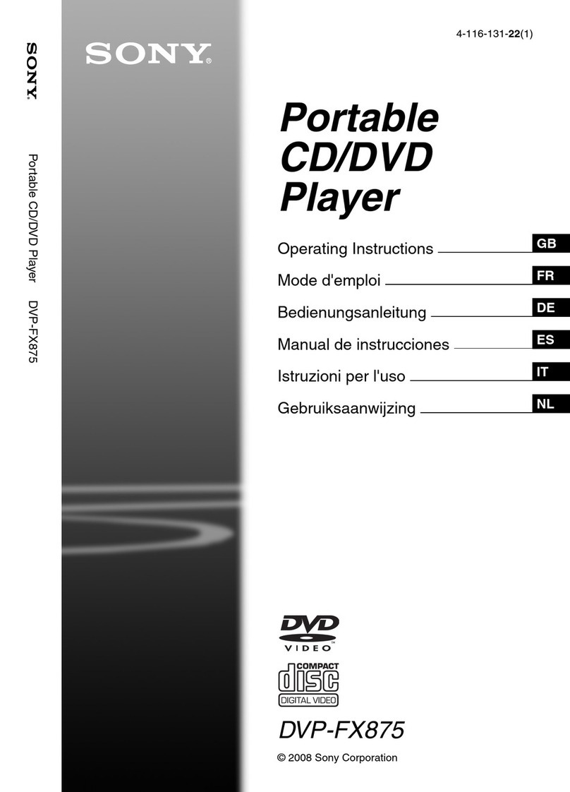 Sony DVP-FX875 User manual