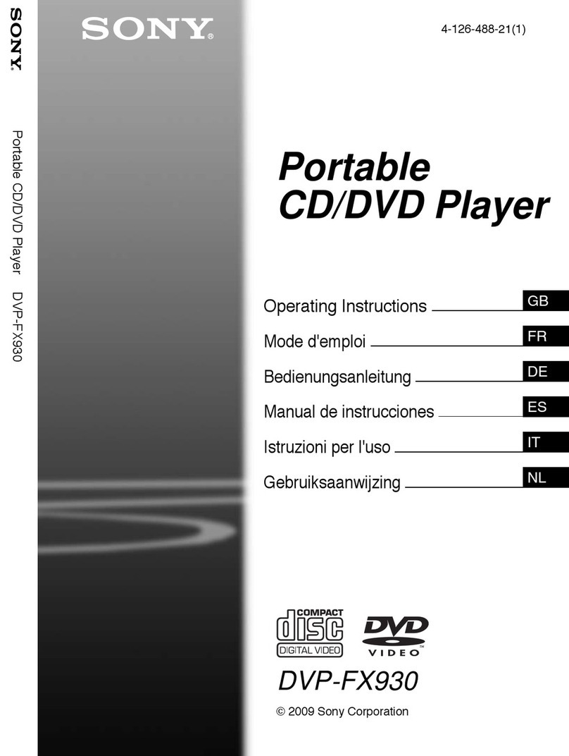 Sony DVP-FX930 operating instructions